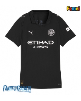Manchester City Tricou Fotbal Replică 2025-26 Femei Deplasare